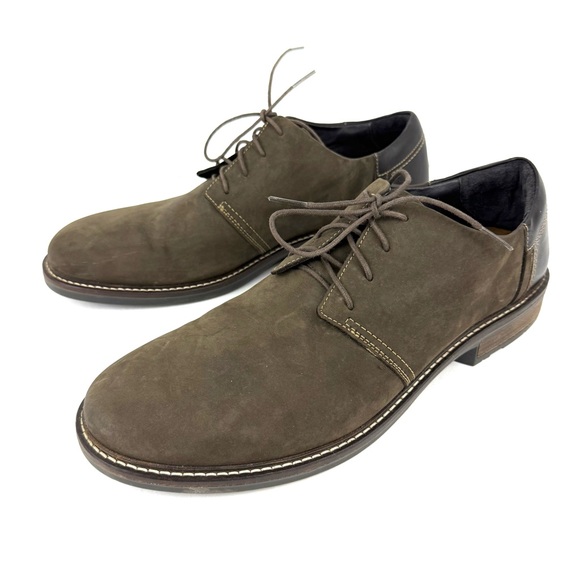 Naot Men’s Chief Oily Brown French Roast Leather Oxfords